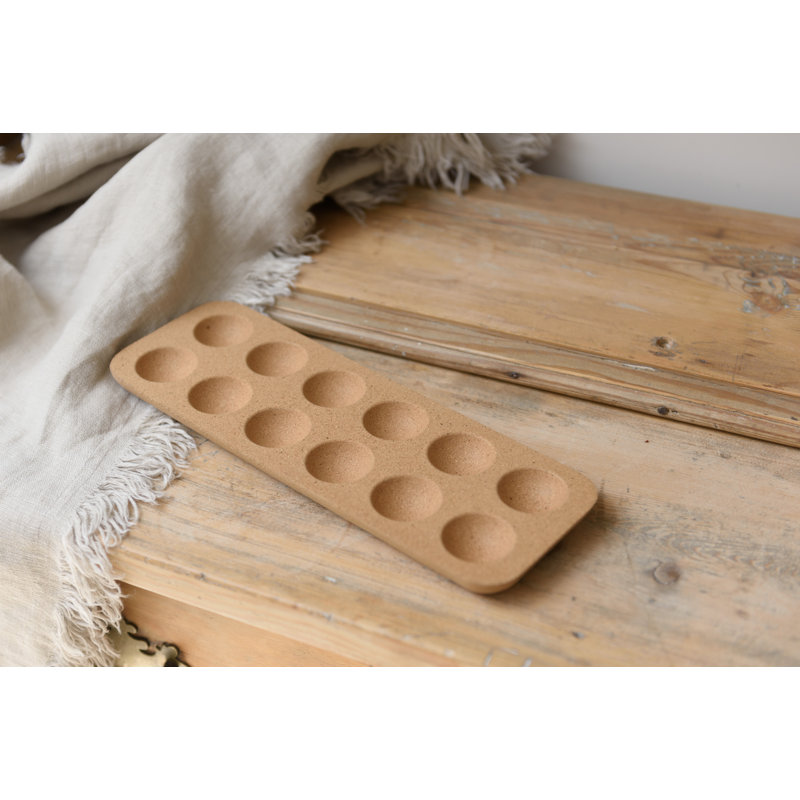 KitchenCraft Idilica Cork Egg Holder, 30 x 10cm
