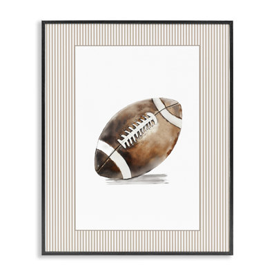 «Vintage Sports Football», estampe numérique, design par Christine Simpson Art