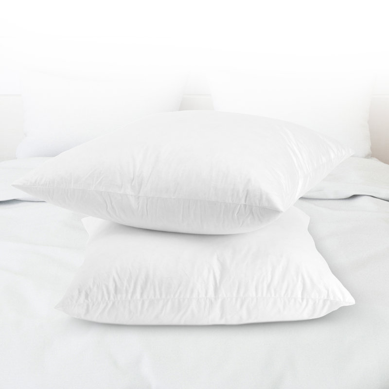 Square Cotton Pillow Cover and Insert, 16" x 16"