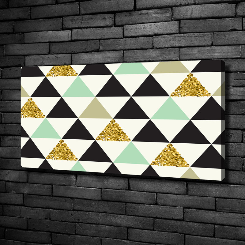 Colorful Triangles - Wrapped Canvas Print