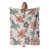 Motif floral rose et bleu sélectionné