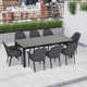 Interlude 126'' Rectangular 8 - Person Outdoor Dining Set