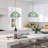 Single Head Green Floral Tiffany Chandelier， Adjustable Height Hanging Lamp For Kitchen Dining Roon