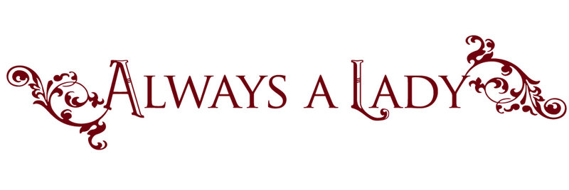 Décalcomanie murale "always a lady", Bourgogne, H 10 po x l 50 po x P 0,01 po