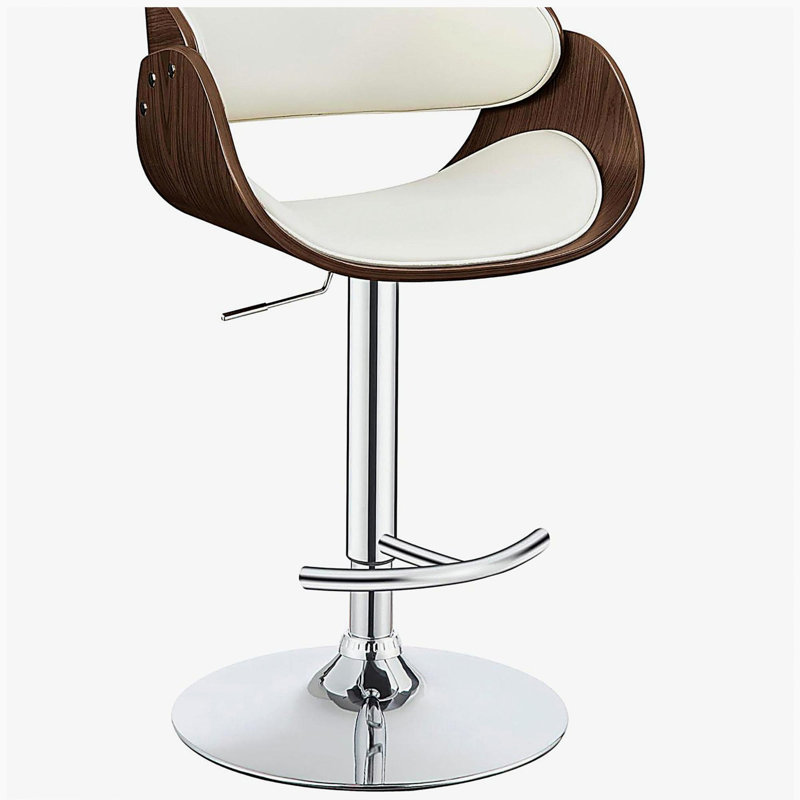 Ecru and Adjustable Bar Stool