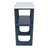 Narrow Console Table With Marble-Effect Top, Retro Entryway Table With Open Shelf, Sofa Table For Entryway, Hallway And Living Room-1654315074