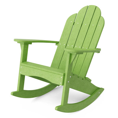Classic Adirondack Rocking Chair Lime Green