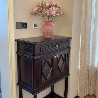 Medieval carved entrance hall cabinet
