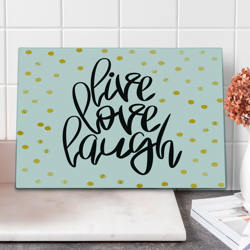 Planche à découper Ambesonne Live Laugh Love