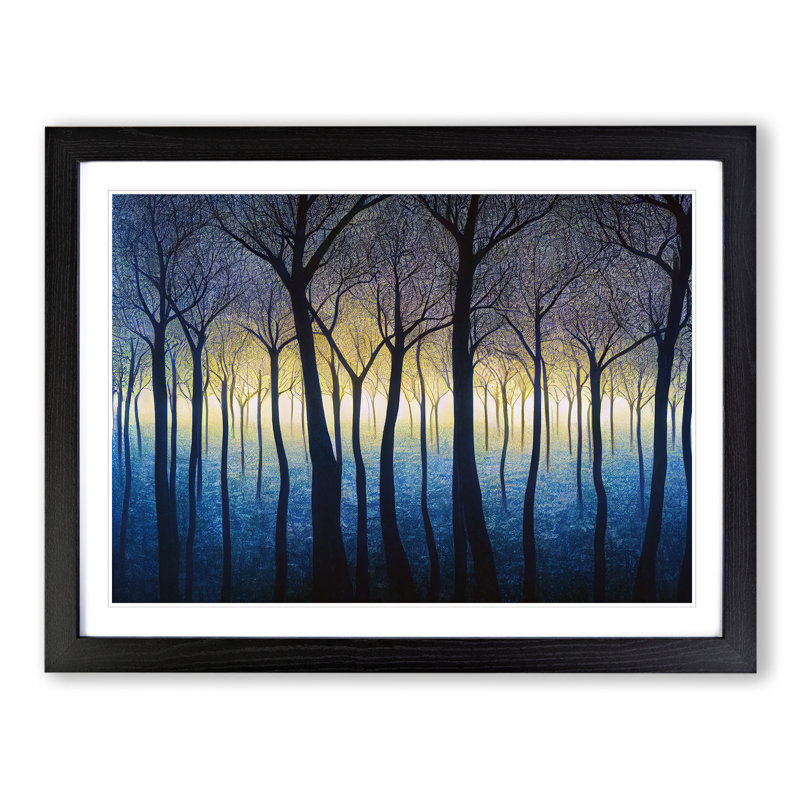 Fearless Forest - Single Picture Frame Print, Black Framed, 25cm H x 34cm W x 2cm D