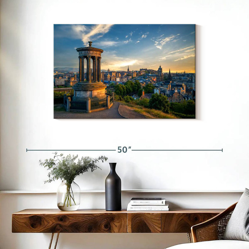 Lilie Edinburgh From Calton Hill, 24" H x 36" W