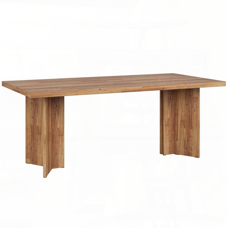 63'' Farmhouse Executive Desk with Thickened Top, Brown