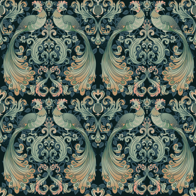 «William Morris Inspired by», impression sur toile tendue, L 30 po x H 30 po