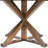 Evonia 59-Inch 8-Seat Round Solid Wood Dining Table