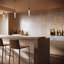 Isla Sunset Multicolor 16x16 Polished Marble Mosaic Tile