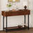 43.3" Wide Modern Console Table with Fluted Drawer Fronts, Wooden Sofa Table with 2 Drawers, Entryway Table for Hallway & Behind-Couch Storage-906921154
