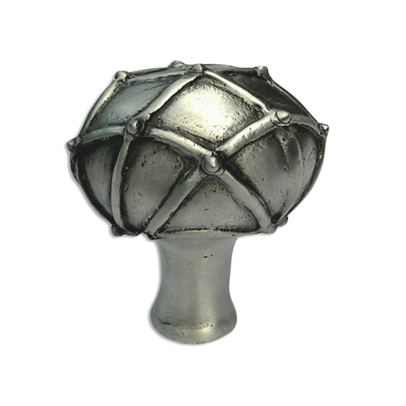 Poignée Harlequin Novelty, H 1,5 po x l 1,25 po x P 1,75 po, Étain satiné