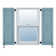 Atlantic Architectural Two Equal Panels, Raised Panel Shutter