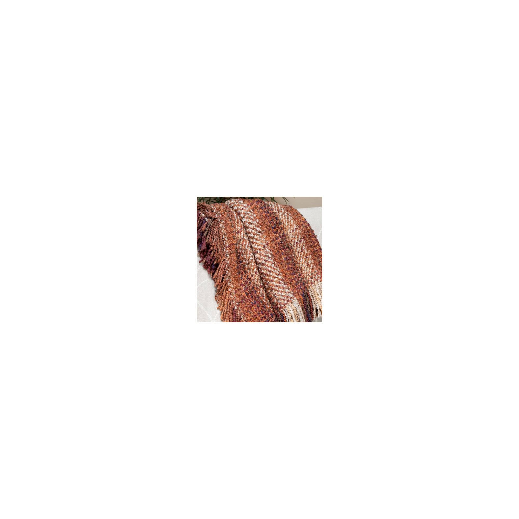 Fernie Machine Woven Throw Blanket, Russet