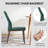 Modern Upholstered Dining Chairs, Fabric High Back Dining Room Chairs with Padded Seat & Solid Wood Legs, Armless Kitchen Side Chairs for Home Restaurant Cafe-566583034