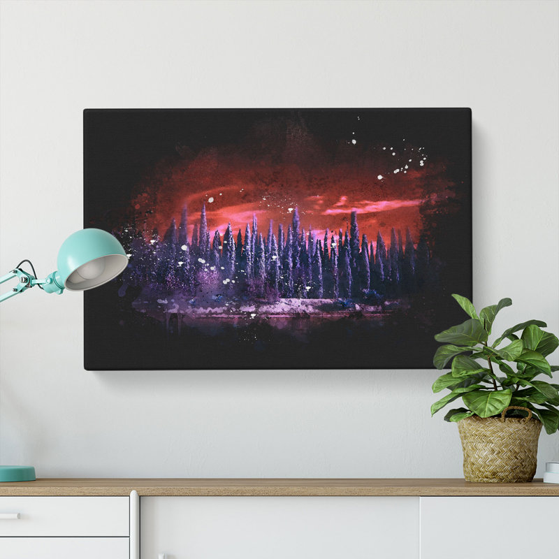 Cypress Trees - Wrapped Canvas, 60cm H x 91cm W x 3cm D