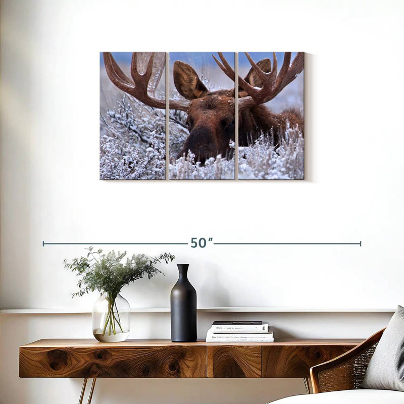 Hiding Moose, 20" H x 33" W
