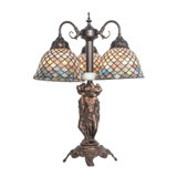 Meyda Tiffany & Stained Glass Arched Table Lamp