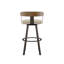 Tabouret de bar et de comptoir pivotant avec dossier en bois Drees-499897013-499896971-500473608