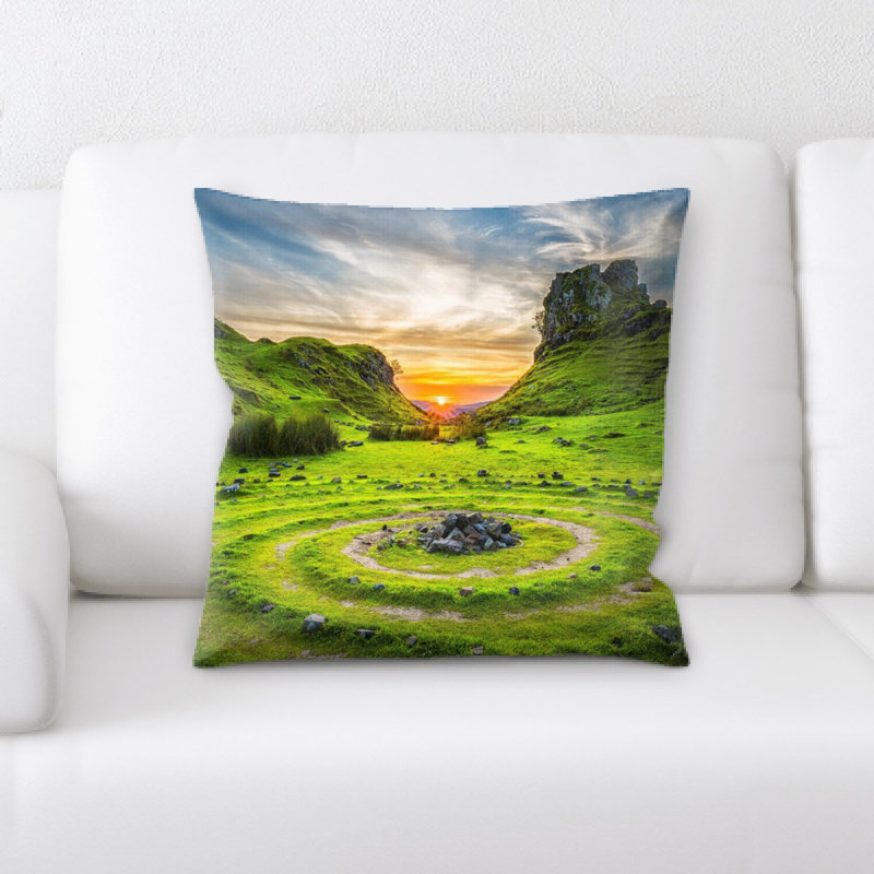 Coussin en pierre circulaire