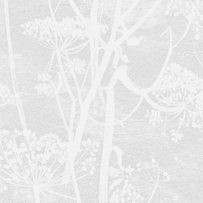 Cow Parsley Floral Wallpaper Roll, White