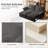 Chenille Multi-Functional Sofa with 2-in-1 Convertible Design