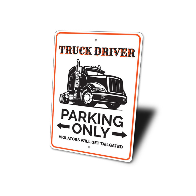 Enseigne de camion, H 18 po x l 12 po x P 0,06 po