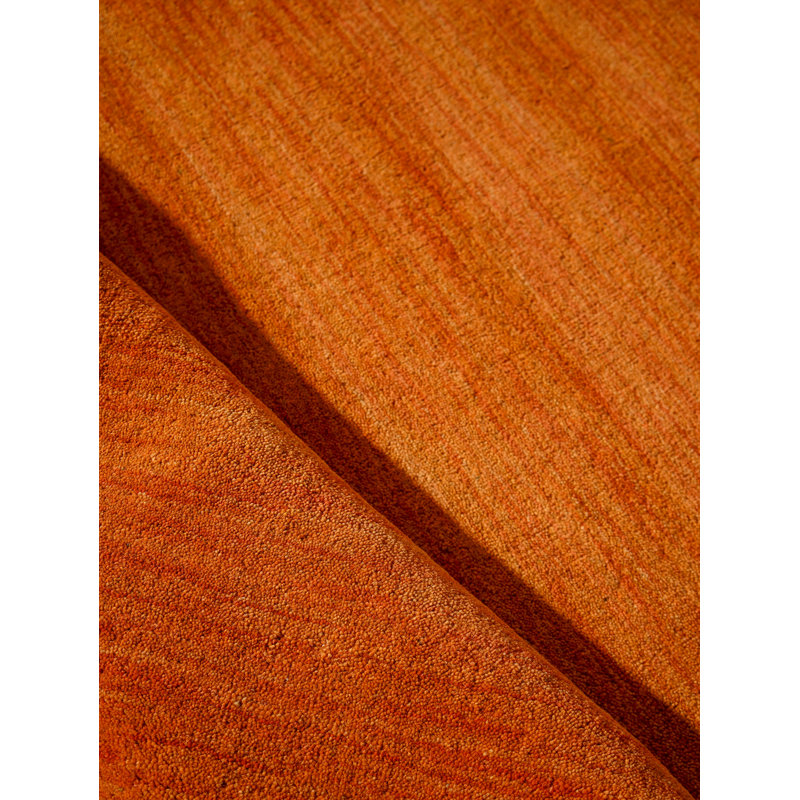 Tapis écologiques en laine tissée à la main Datto , Orange, Octogone 10 pi x 10 pi