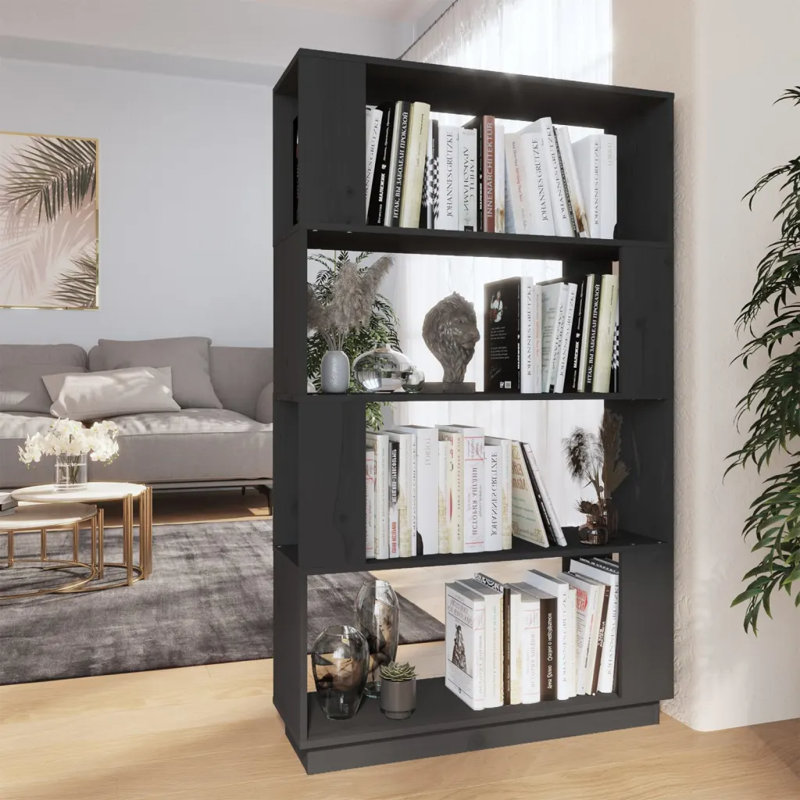 Irazema 132cm H x 80cm W Standard Bookcase, Grey