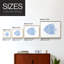 Blue & White Tropical Fish V -Framed Print - Restickable-1672179535-1672179521