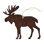 5'' Handmade Wood Animals Holiday Shaped Ornament