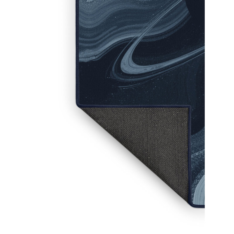 Tapis gris doux et moelleux à motif abstrait moderne et contemporain Churchton, 4 x 2