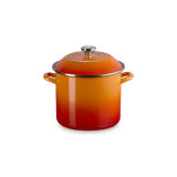 Le Creuset Enamel-On-Steel Stockpot With SS Knob, 10 Qt., White