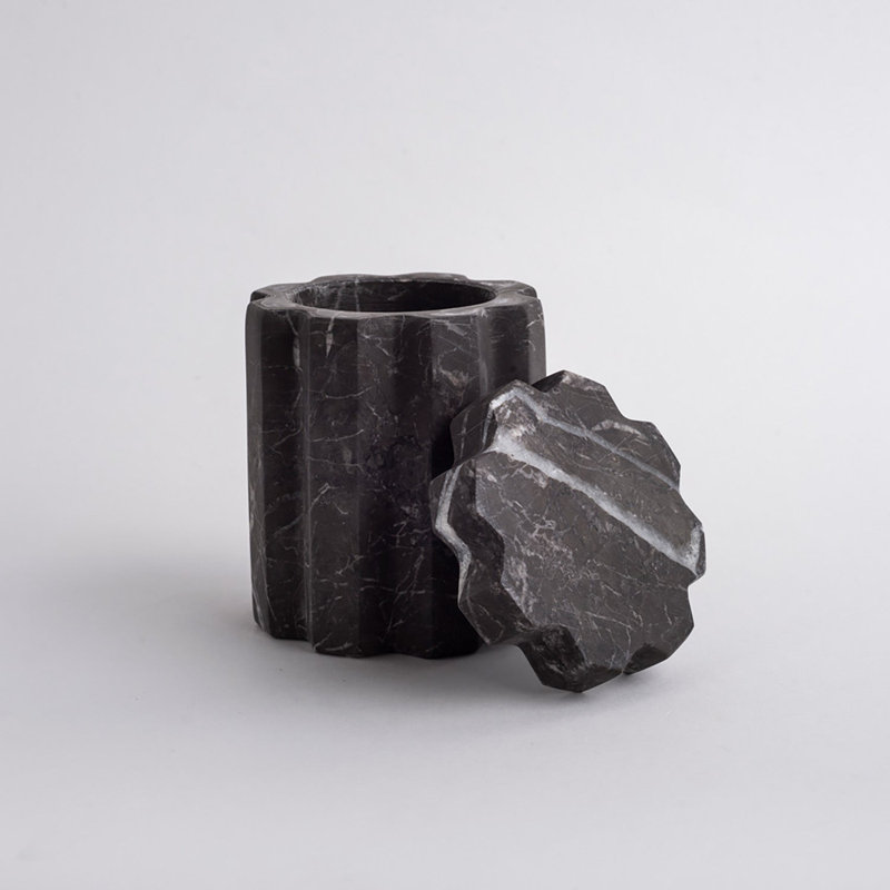 Tauro Container - Tall - Black Marble