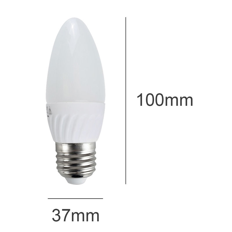 4W Frosted E27 LED Light Bulb, Warm White