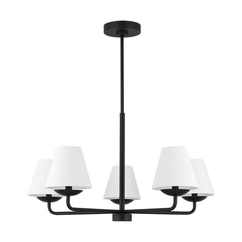 Albion Medium Chandelier, Midnight Black