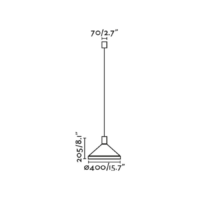 Kombo 400 Pendant, Gray