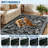 Floral Snake & Bird Print Machine Washable Area Rug with Non-Slip TPR Backing for Living Room Bedroom Dining, Soft Plush Foldable Carpet-1042407683-1042407687