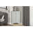 Grey Triangle Bathroom Storage Cabinet With Adjustable Shelves-852862198