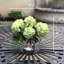 Silk hydrangeas arrangement in vase