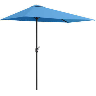 Parasol de balcon extérieur demi-parasol 8 pi