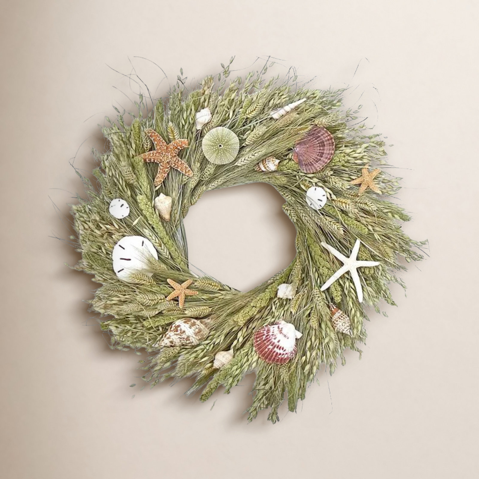 Handcrafted Dried Mixed Assortment Wreath, 22" H x 22" W x 5" D