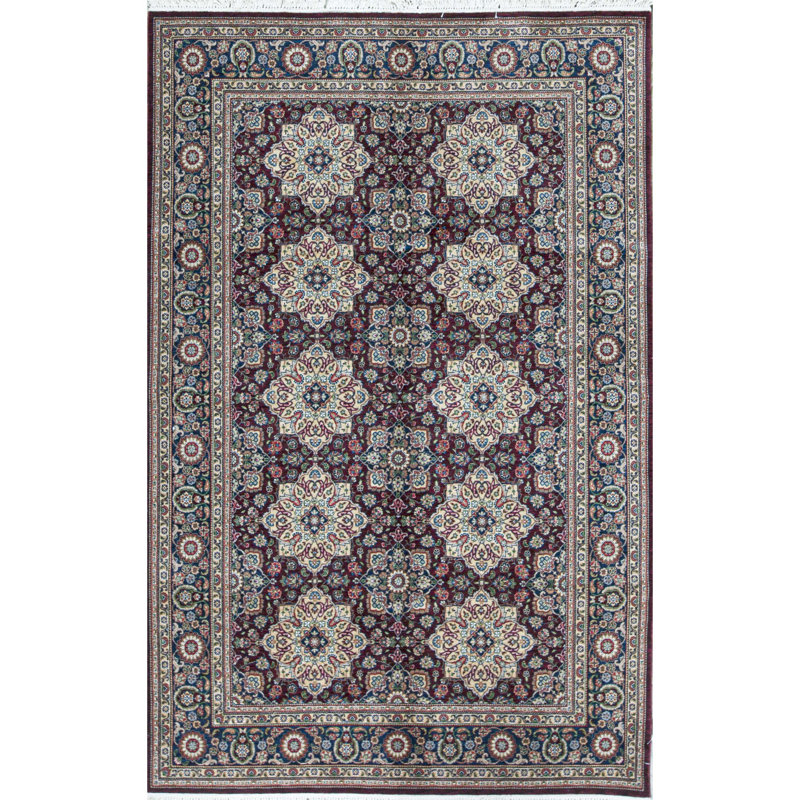 Tapis brun de haute qualité noué à la main