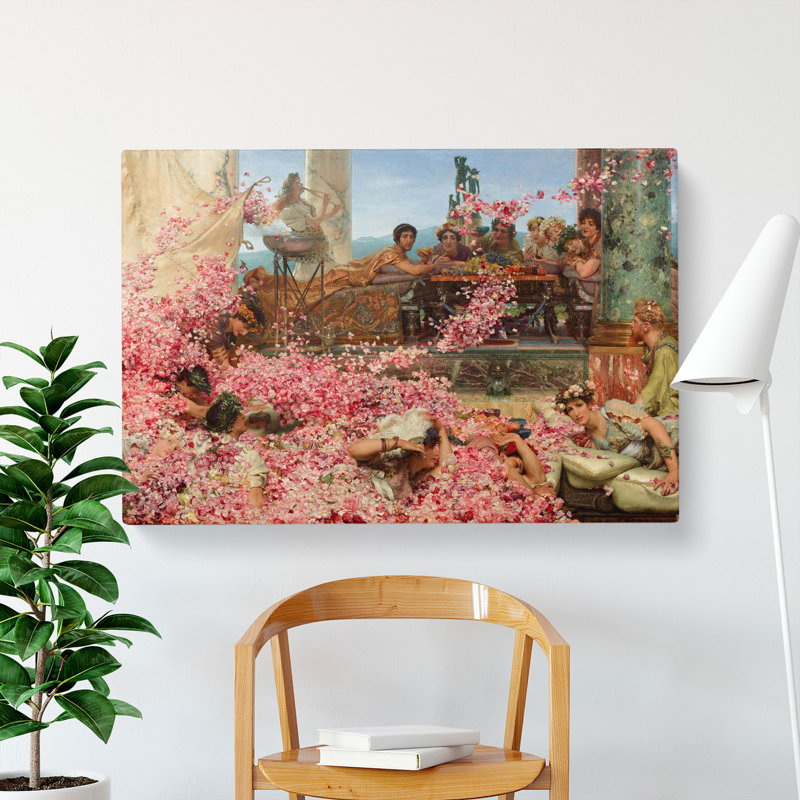 The Roses Of Heliogabalus by Lawrence Alma-Tadema - Wrapped Canvas Painting, 40cm H x 60cm W x 3cm D