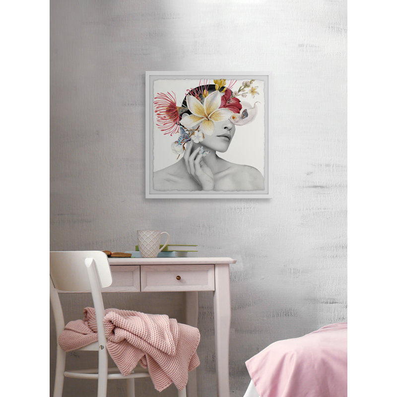 «Jasmine Drama», reproduction encadrée, H 24 po x l 24 po x P 1,5 po